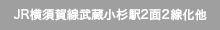 JR横須賀線武蔵小杉駅2面2線化他